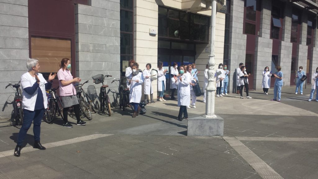 El Antiguo enfadados Protestas sindicales en centros de trabajo de Euskadi