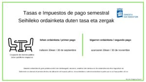 tasas2 300x169 - El Ayuntamiento de Donostia aprueba un nuevo calendario para el pago de impuestos