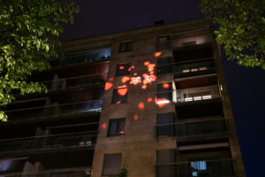 DSCF2718 24 de abril/21.30 Riberas de Loiola ilumina su noche por el clima