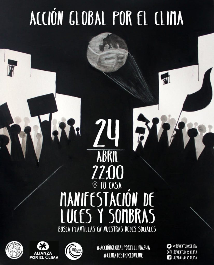 WhatsApp Image 2020 04 15 at 15.30.10 1 Manifestación por el clima este viernes con sombras y sonidos en las fachadas