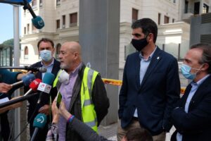 2020 0605 15415500 copy 800x533 (Ampliación) Las obras del Metro provocan un socavón en el sótano de un edificio de la calle Zubieta