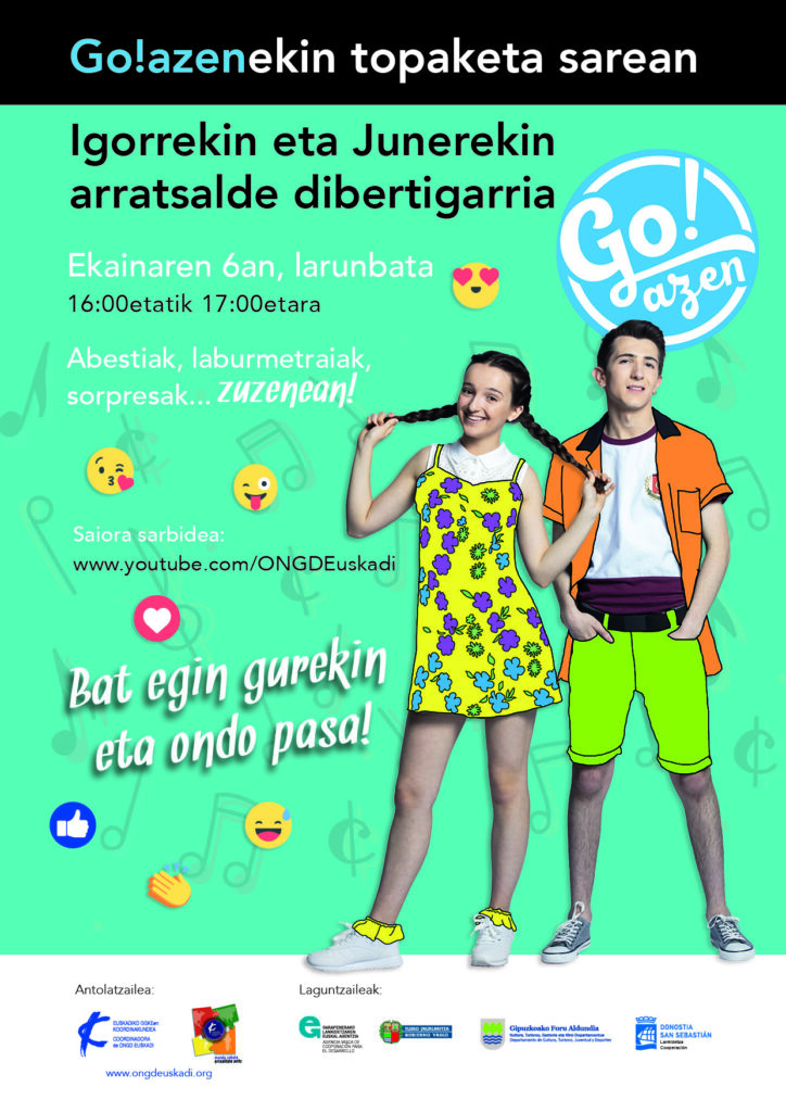 Coordi cartel Goazen media La Coordinadora de la ONGD de Euskadi organiza jornadas digitales sobre el trabajo en red
