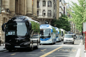 Protestas por la paralización del transporte discrecional también en Donostia 3 DSCF5676 Protestas por la paralización del transporte discrecional también en Donostia