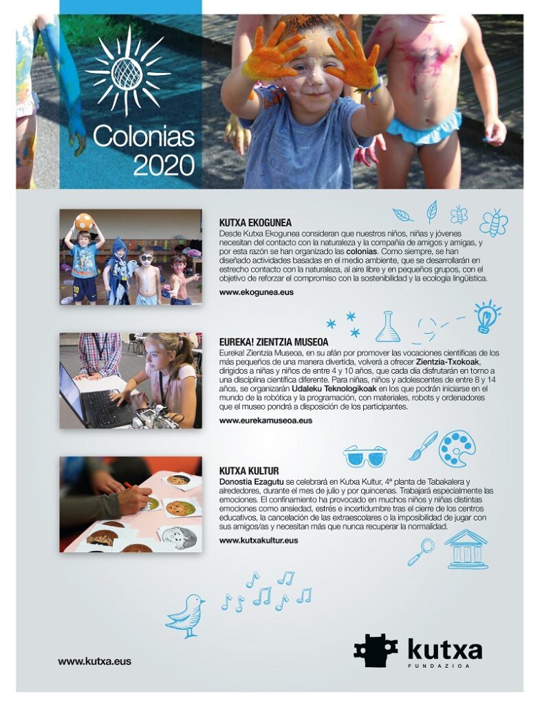 udalekuak kutxa 2020 En marcha las Colonias de Kutxa para este verano