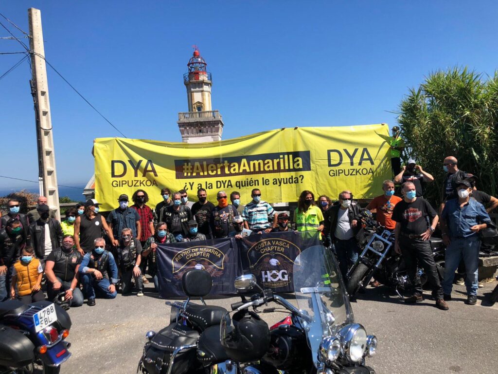 Dya chapter Exitosa ruta en Harley para ayudar a DYA Gipuzkoa