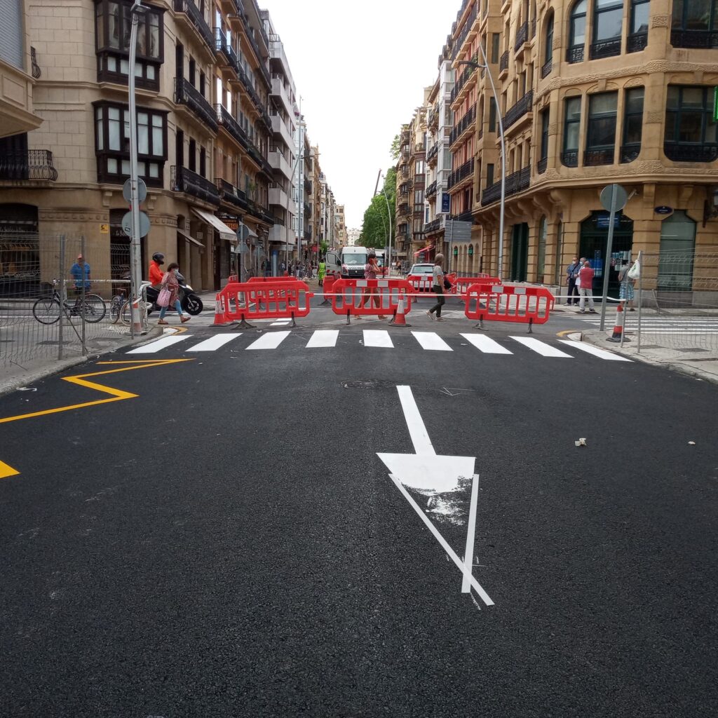PHOTO Apertura de la calle Easo y cierre de San Martín este miércoles por las obras del Topo
