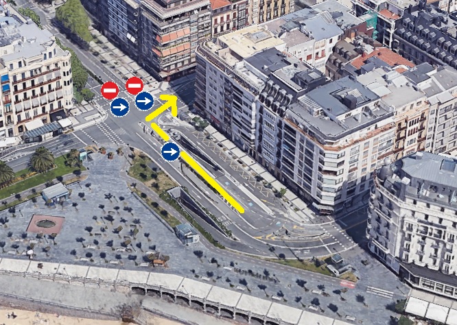 Vista aérea de la intersección entre la Avenida de la Libertad y las calles Miramar y Urbieta. Foto: RACVN