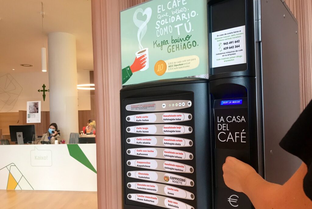 cafe solidario Una máquina de café para luchar contra el cáncer