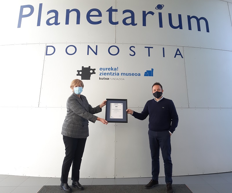 Eureka! Zientzia Museoa, primer museo gipuzkoano en certificar con AENOR su protocolo frente al Covid-19 1 Eureka!