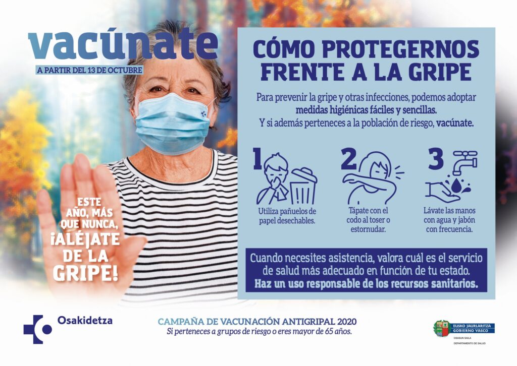 Alejate de la gripe La vacuna de la gripe se dispara en comparación con 2019