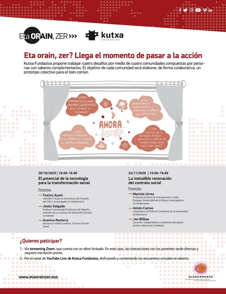 Eta orain zer2 'Eta Orain, zer' invita a debatir sobre el potencial de la tecnología para la transformación social