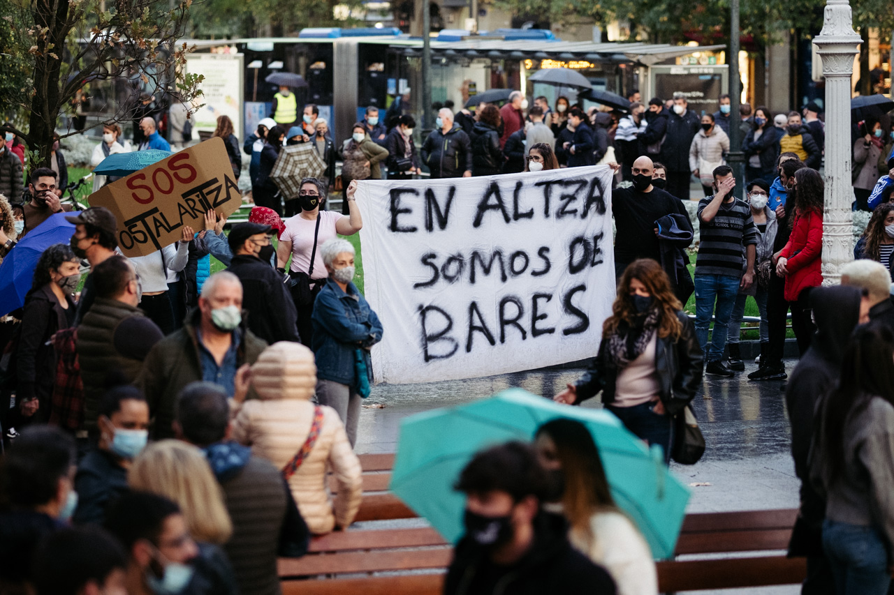 Manifestación de SOS Ostalaritza. Fotos: Santiago Farizano