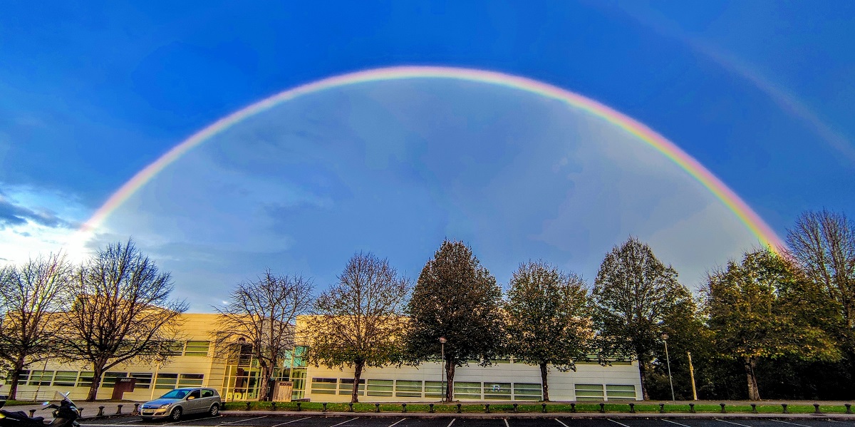 arcoiris miramon Espectacular arcoiris en la tarde donostiarra