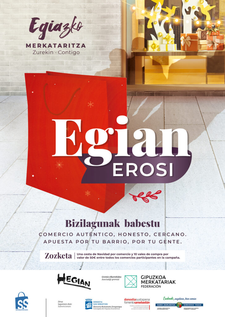 Egian erosi Comercios de Egia recalcan la importancia de apostar por el barrio