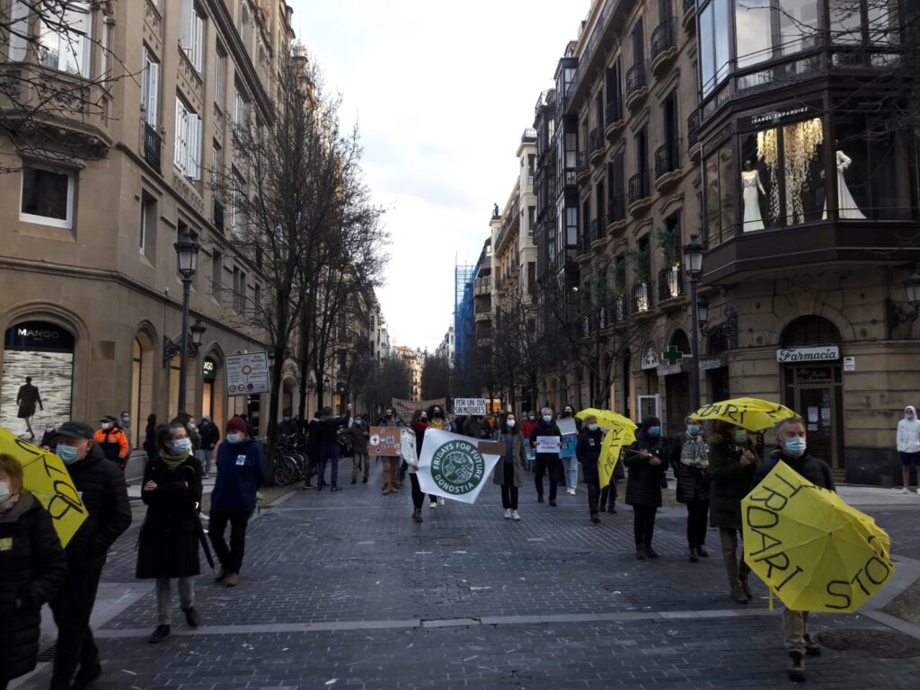 Mani medioambiente Manifestación en Donostia en favor del medio ambiente
