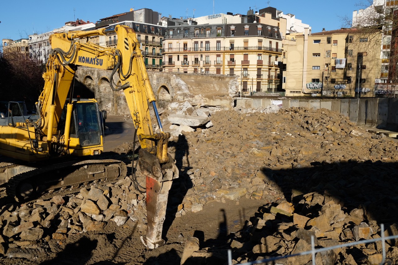 Cae el viaducto de Iztueta piedra a piedra 3 Cae el viaducto de Iztueta piedra a piedra