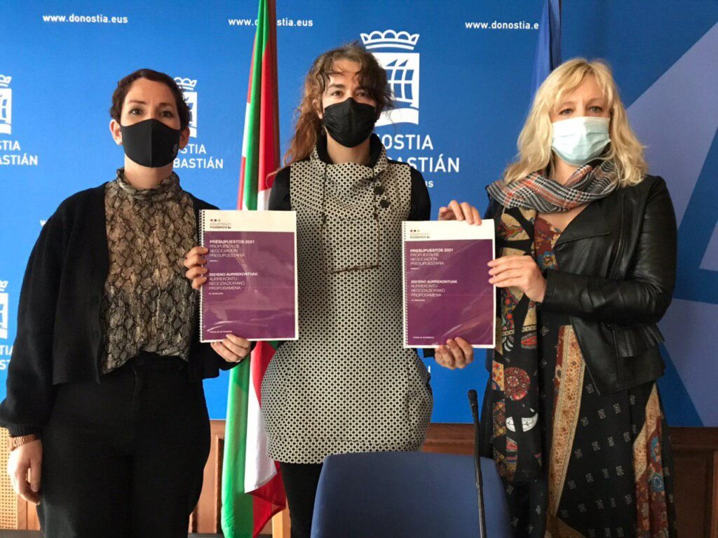 Elkarrekin plataforma Elkarrekin Donostia buscar 'mover' 7 millones hacia Igualdad, Empleo, Medio ambiente y Vivienda