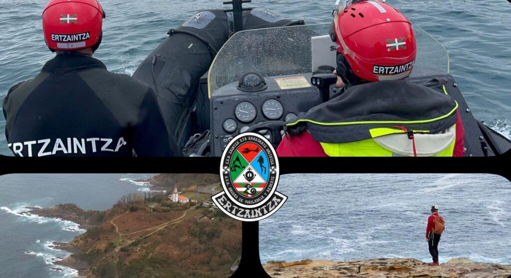 Ertzaintza hondarribia Buscan a un desaparecido en una cala de Hondarribia
