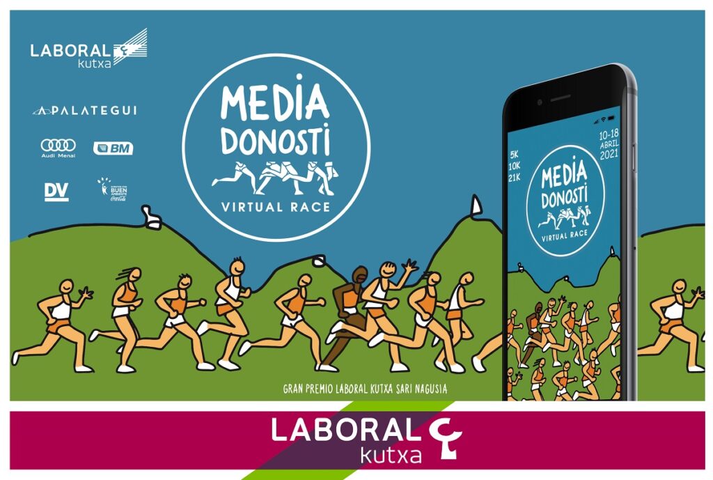 La Media Donosti, virtual en abril y presencial en octubre 15 GRAN PREMIO LABORAL KUTXA SARI NAGUSIA La Media Donosti, virtual en abril y presencial en octubre