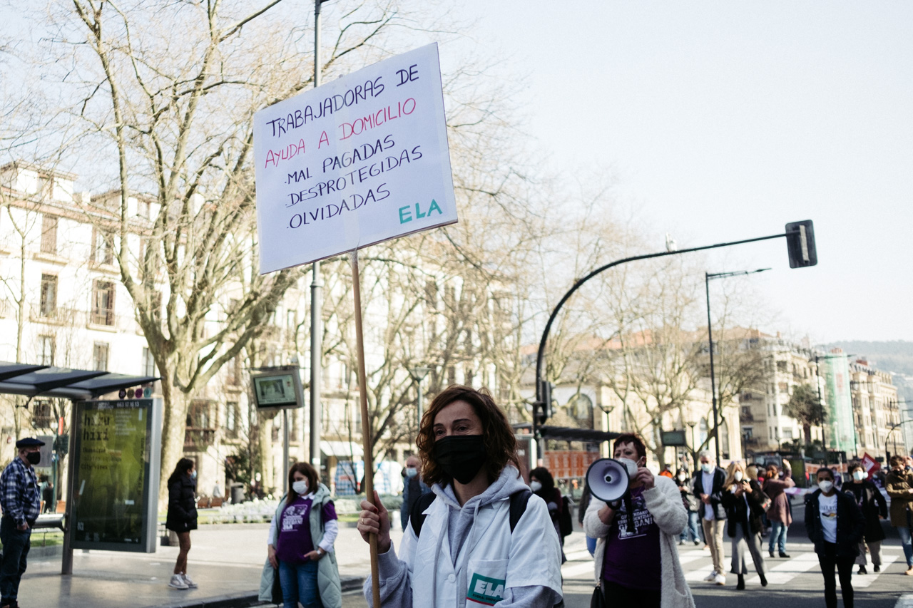 DSCF0902 - El sector de los cuidados vuelve a la calle y reclama cambios en Euskadi