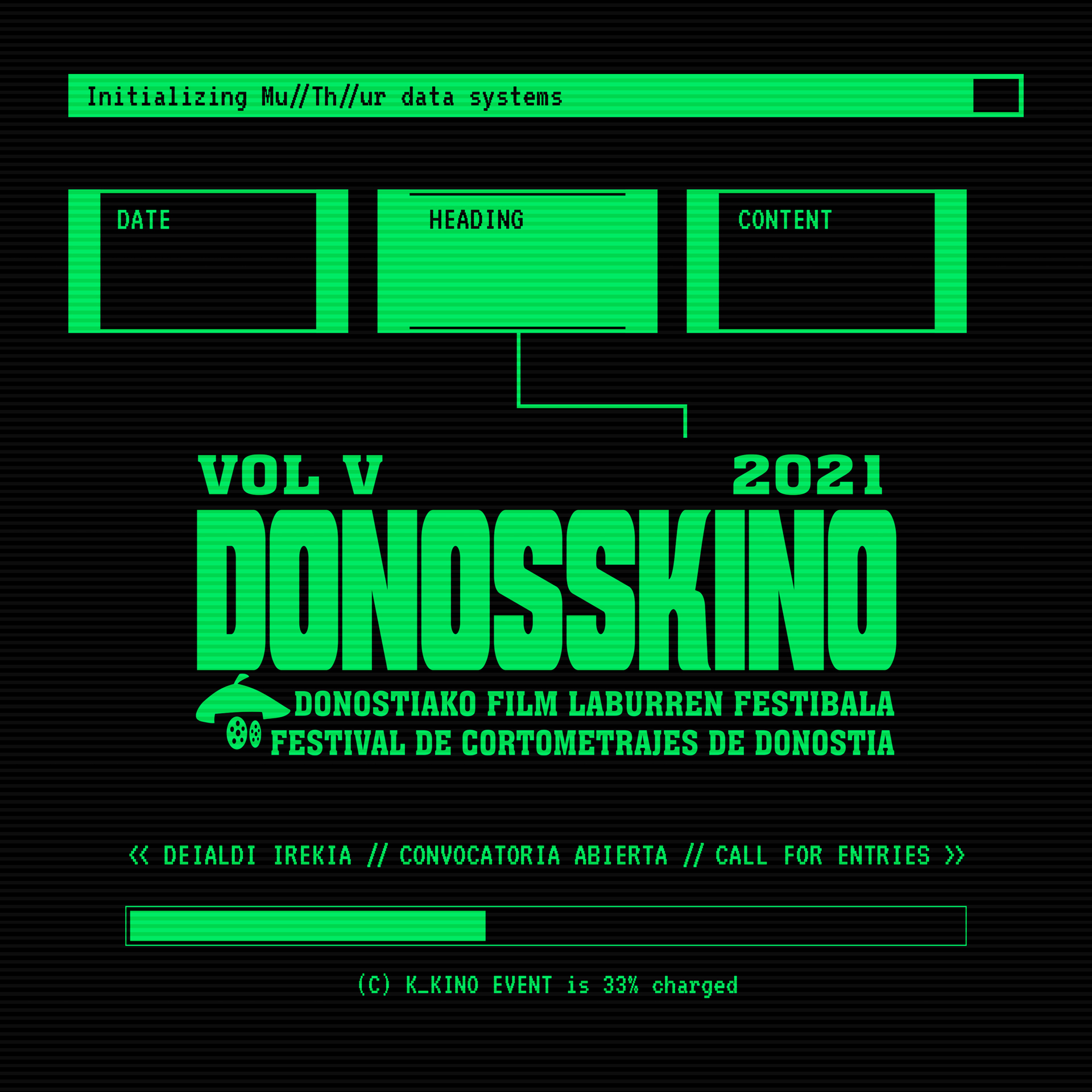 Cartel de la quinta edición de Donosskino. Foto: Donosskino festibala