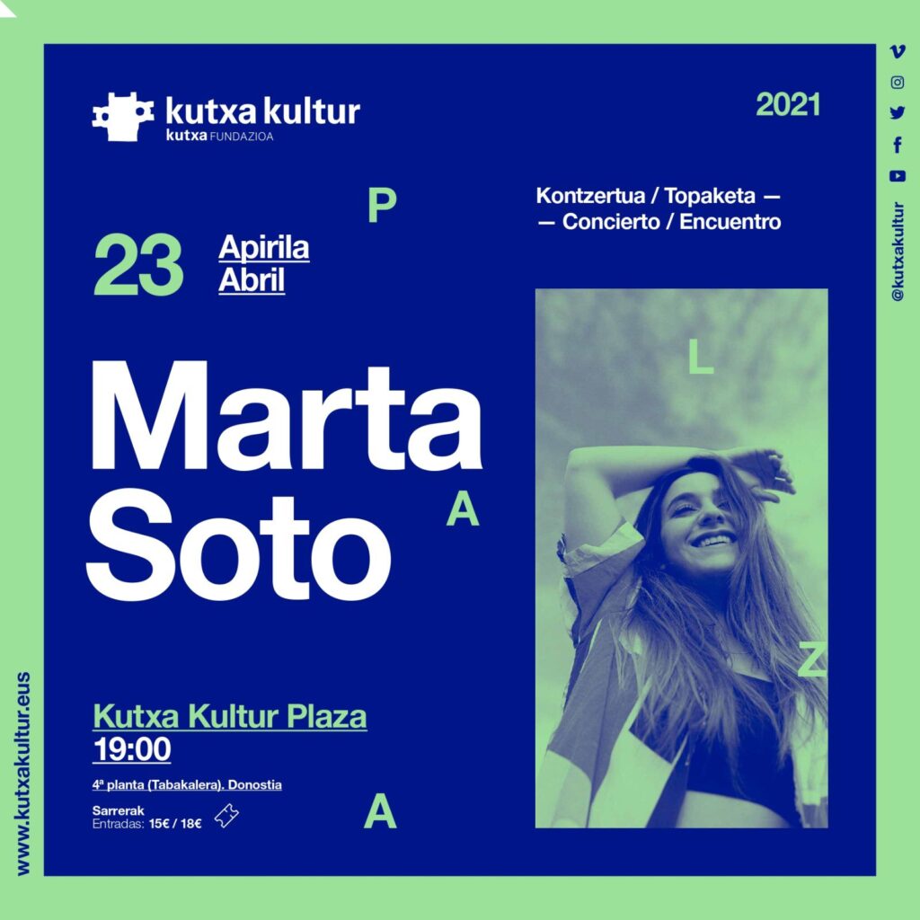 Marta Soto actuará en Kutxa Kultur Plaza el 23 de abril 14 martasoto Marta Soto actuará en Kutxa Kultur Plaza el 23 de abril