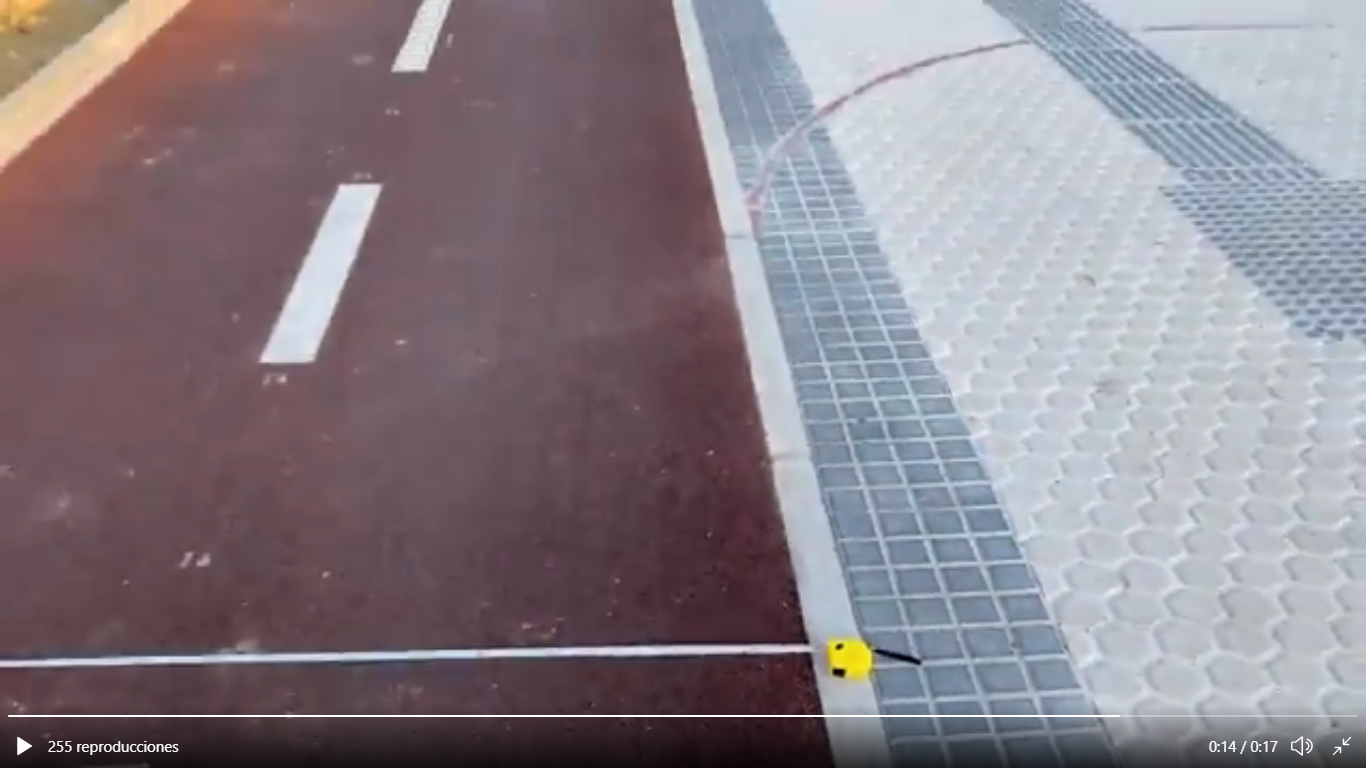 Kalapie medida Kalapie denuncia la anchura del bidegorri de Loiola