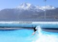 La ola artificial de Sion (Suiza) con tecnología vasca Wavegarden. Foto: WG