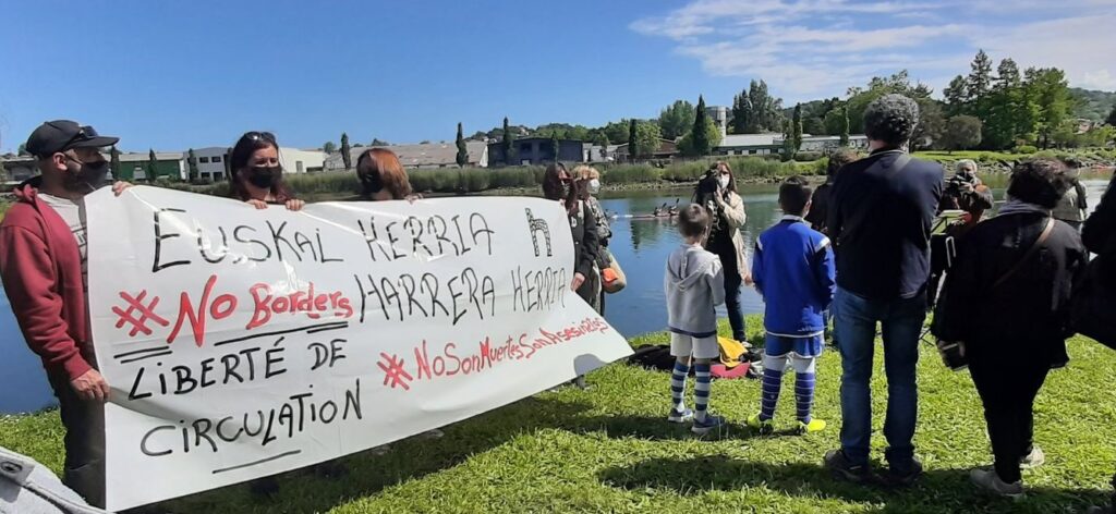 bidasoa ahogado1 Alcaldes de Irun y Hendaya exigen a Europa una política migratoria conjunta