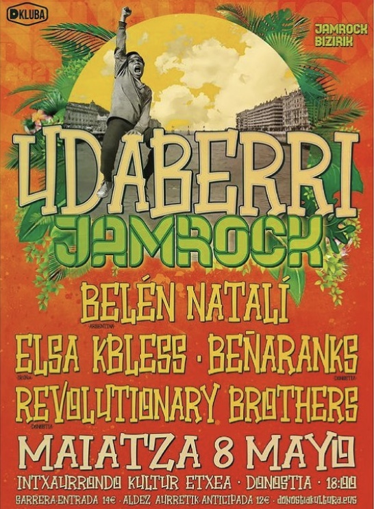 Festival reggae el sábado en Intxaurrondo con Udaberri JamRock 1 reggae Festival reggae el sábado en Intxaurrondo con Udaberri JamRock