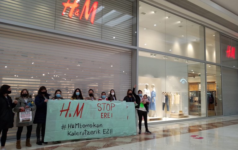 HM ELA acuerda con H&M no aplicar despidos en Hego Euskal Herria