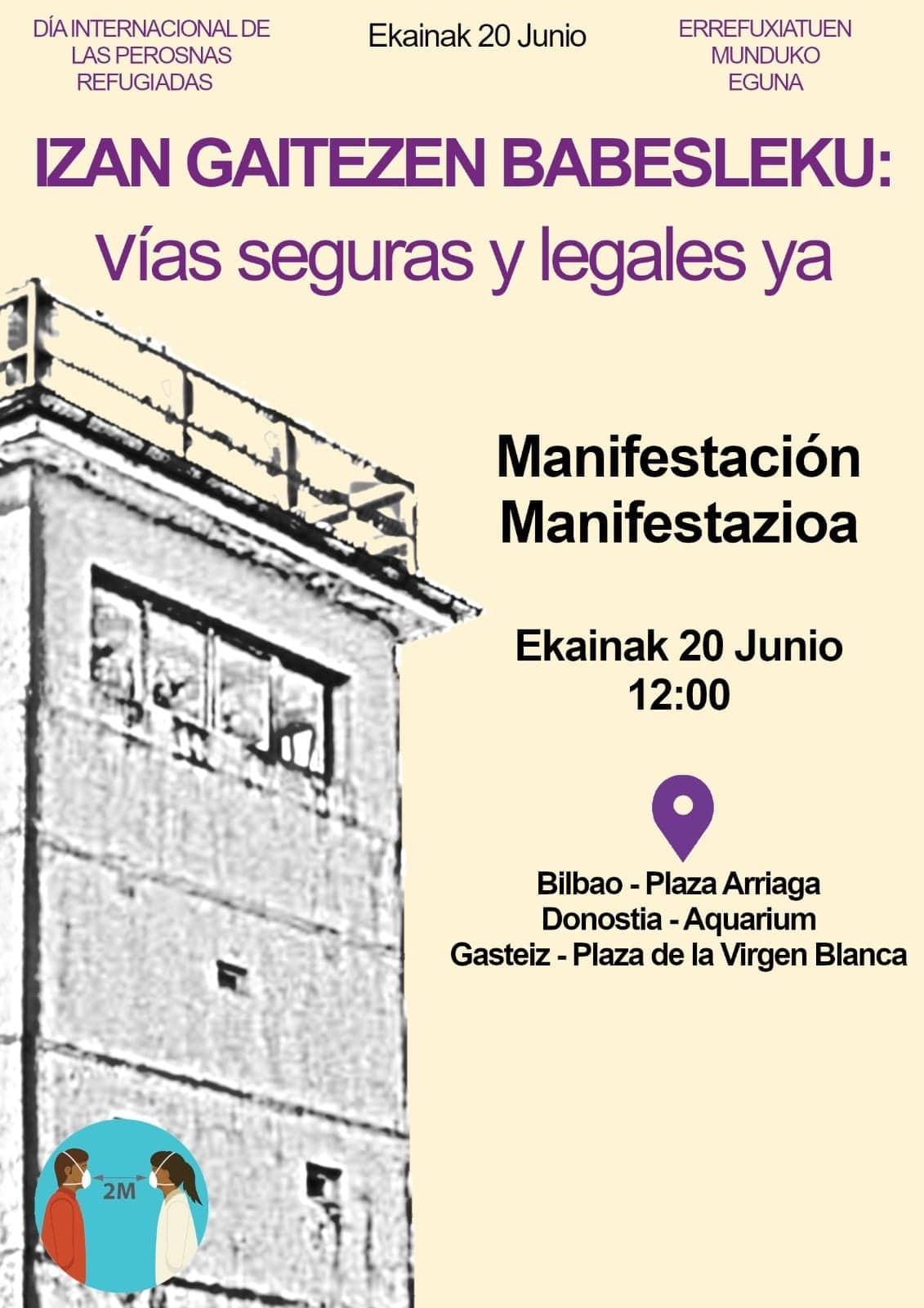 IMG 20210611 WA0011 Manifestación el domingo en San Sebastián contra las políticas migratorias