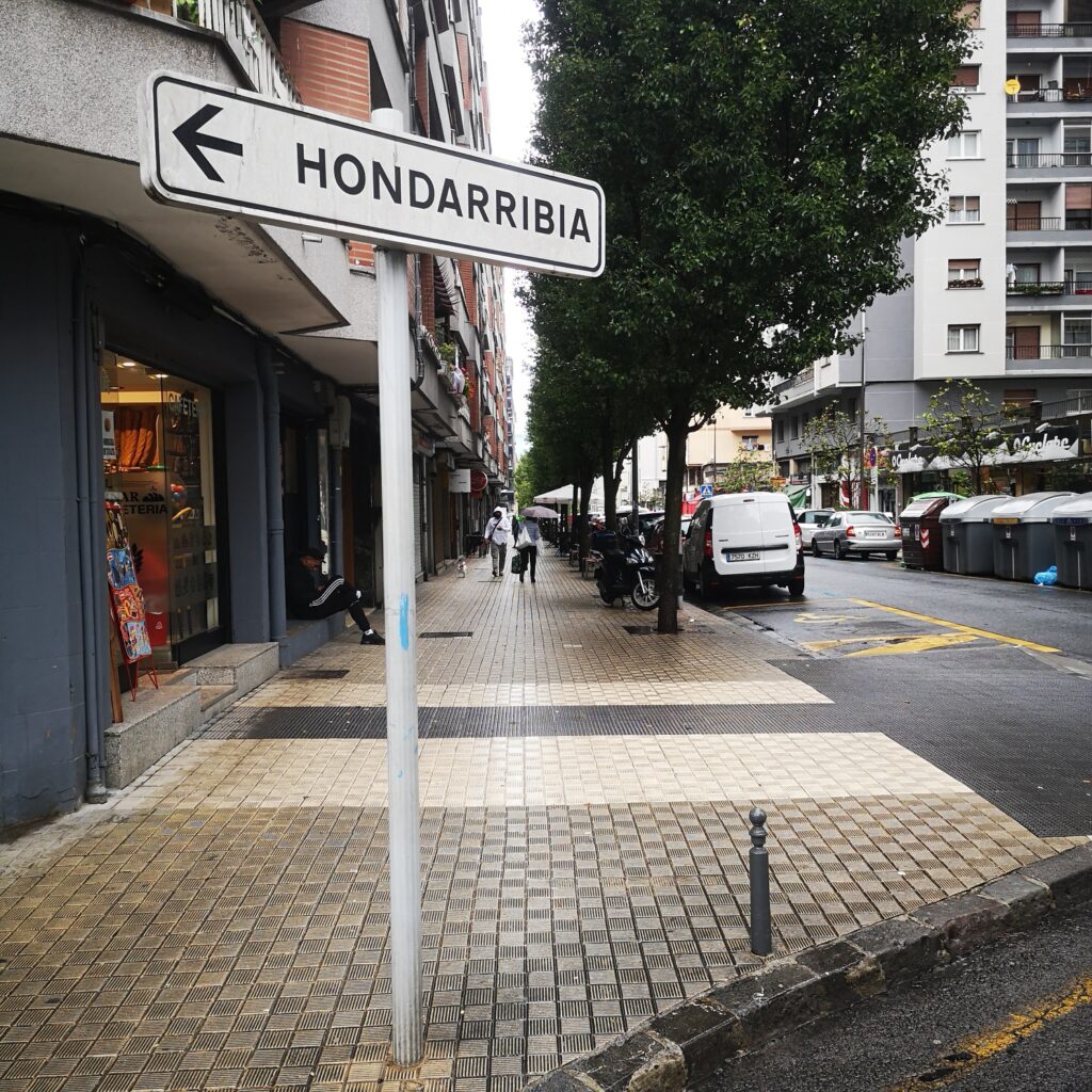 Pinar Irun calle Rebelión en la calle Pinar de Irun