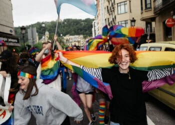 Archivo. Manifestación del Orgullo LGTBI+ en Donostia en junio de 2021. Fotos: Santiago Farizano