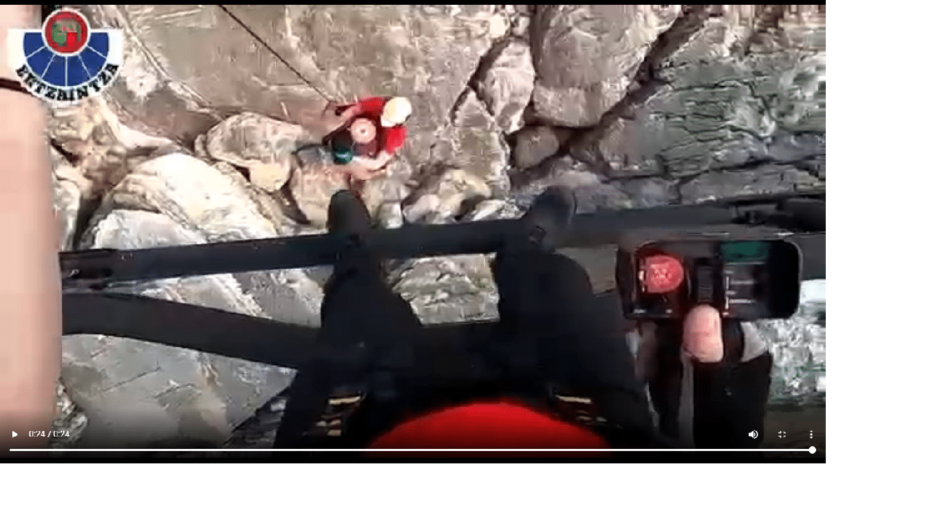 jaizkibel3 Rescate de un nadador en los acantilados de Jaizkibel