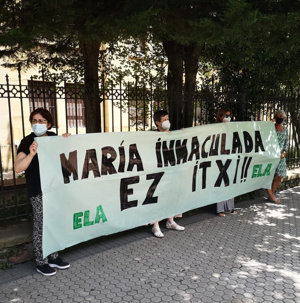 El drama del colegio María Inmaculada: "Nos quedamos sin trabajo" 3 maria inmaculada ategorrieta El drama del colegio María Inmaculada: "Nos quedamos sin trabajo"
