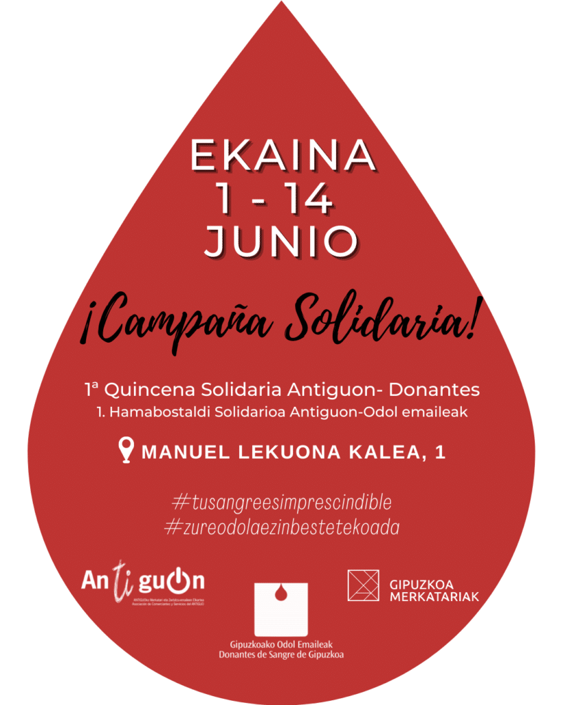 post CARTEL DONANTES Los comerciantes del Antiguo animan a donar sangre con una campaña