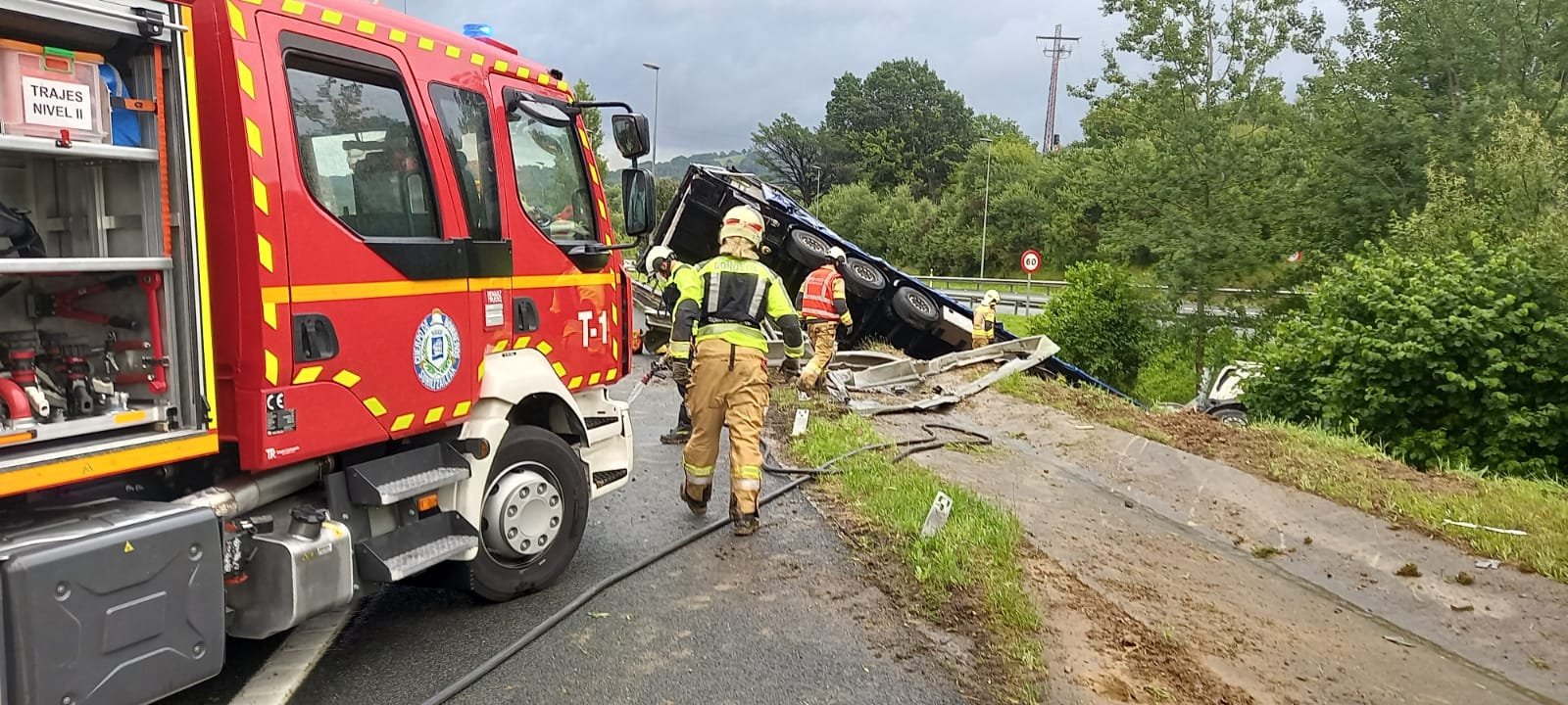 AP8 sentido Irun Mañana con accidentes en las carreteras gipuzkoanas