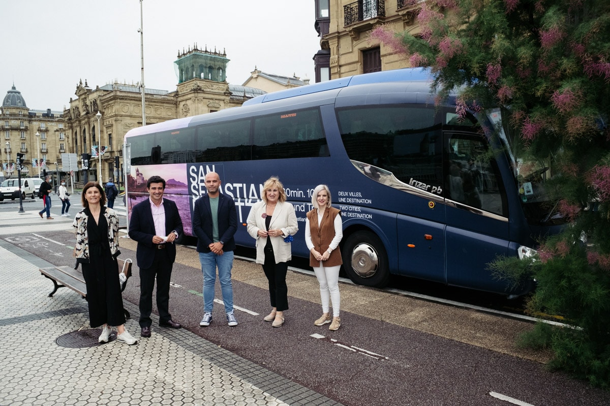 DSCF8552 Un autobús directo unirá Donostia y Biarritz hasta el 31 de agosto