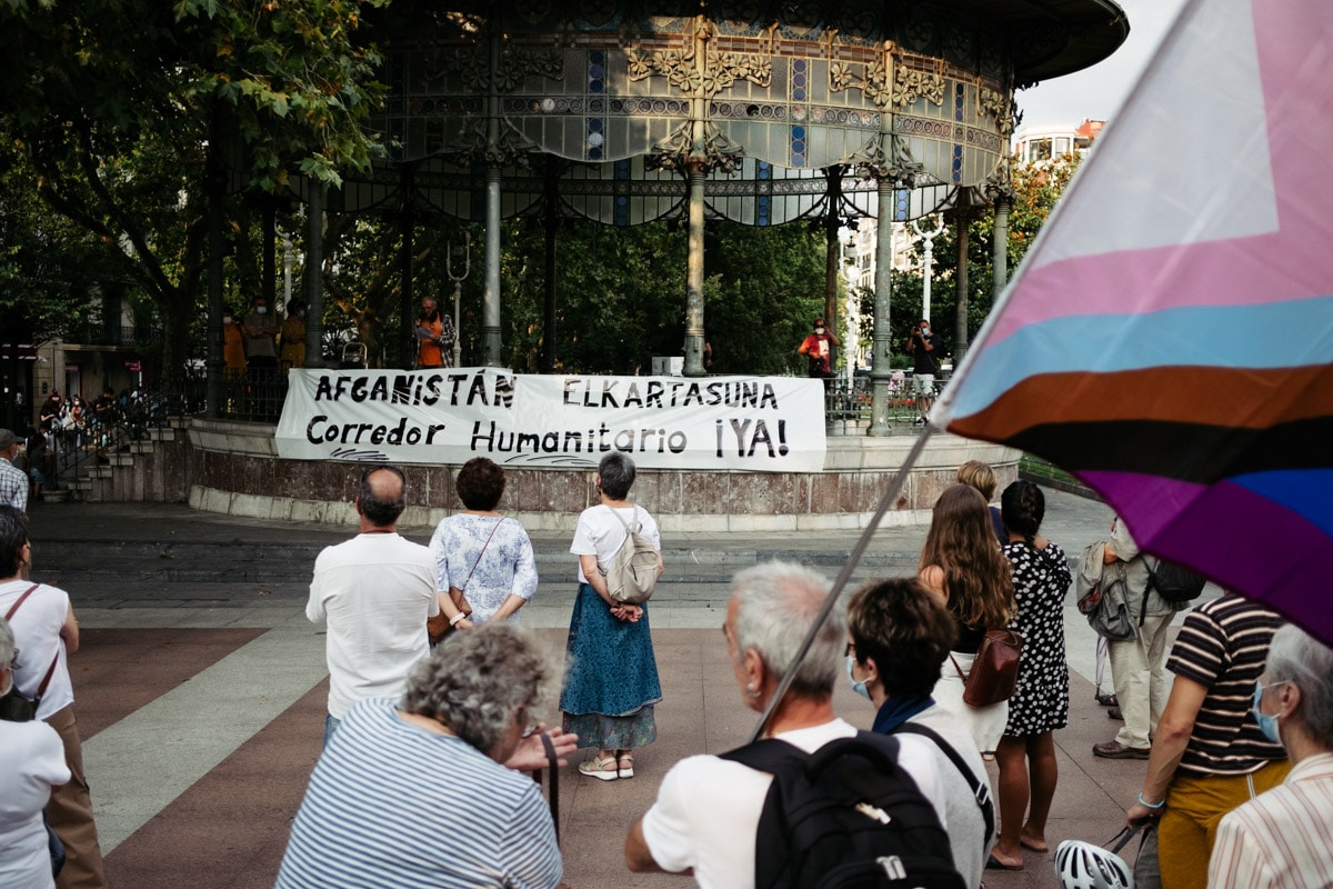 DSCF8871 Concentración en favor del asilo a los refugiados afganos