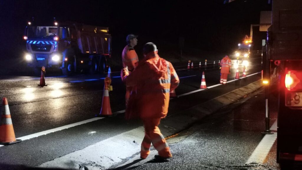 Zerbitzu Ustela Disparan con un arma de aire comprimido a un operario en la N-1 (Ordizia)