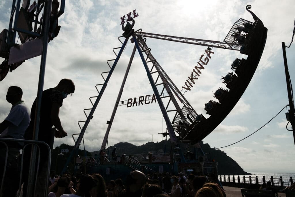 donostitik ferias paseo nuevo 02 El Paseo Nuevo, cerrado al tráfico debido al ferial de Semana Grande