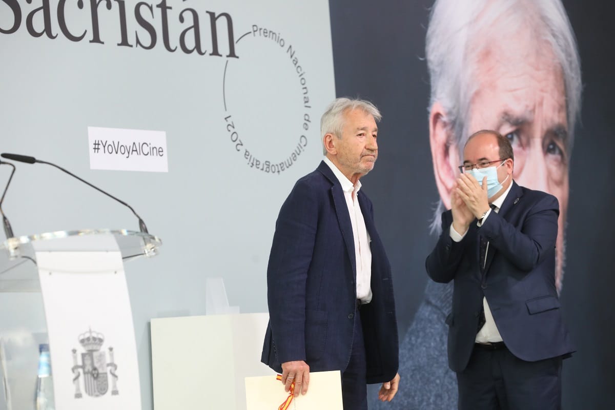 Sacristán recibe el Premio Nacional de Cinematografía, "un acto reparador que estaba pendiente" 1 210920 PN Sacristan 1 Sacristán recibe el Premio Nacional de Cinematografía, "un acto reparador que estaba pendiente"