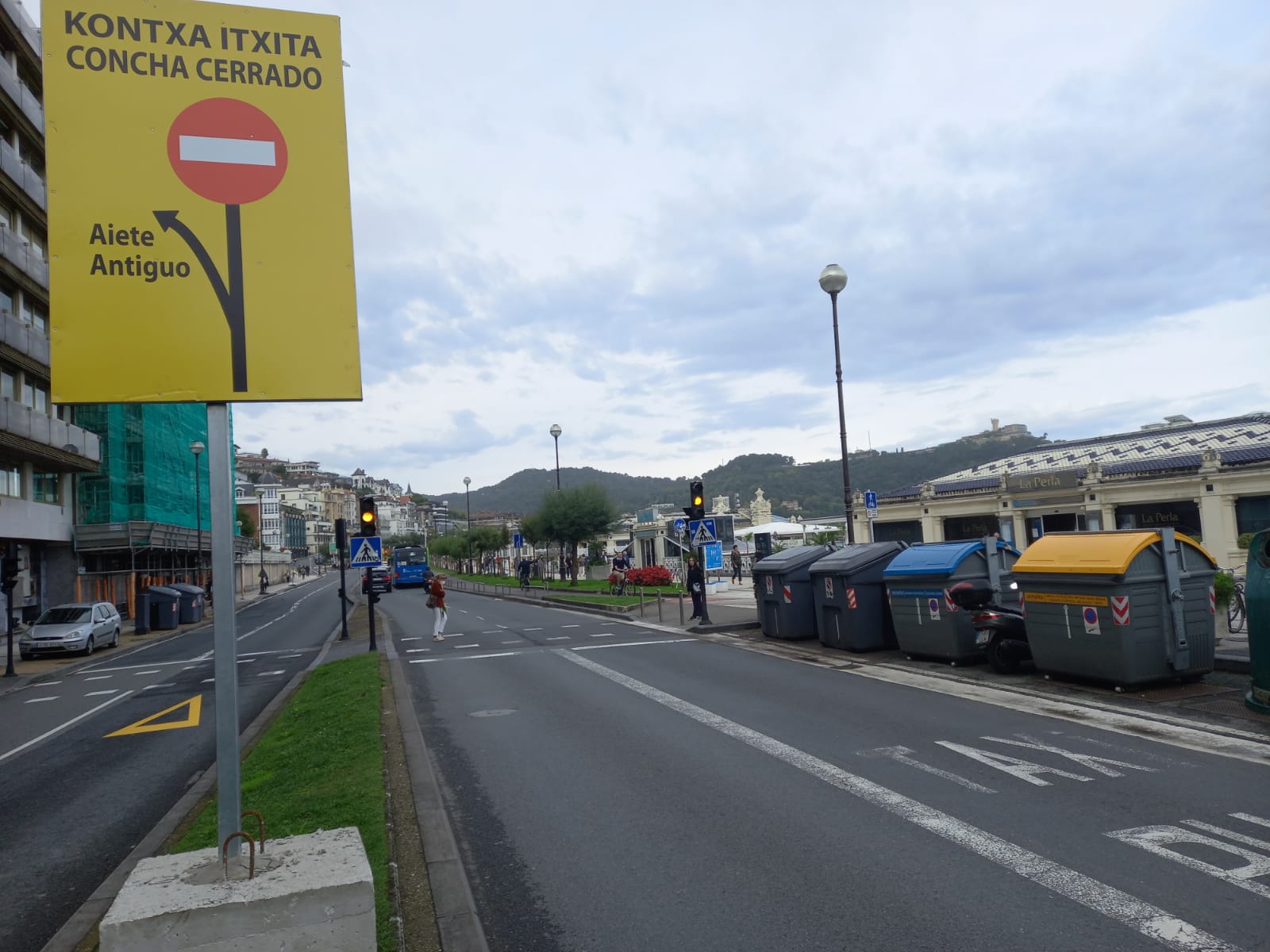 cierre1 Multas en el Paseo de la Concha desde hoy a vehículos no autorizados