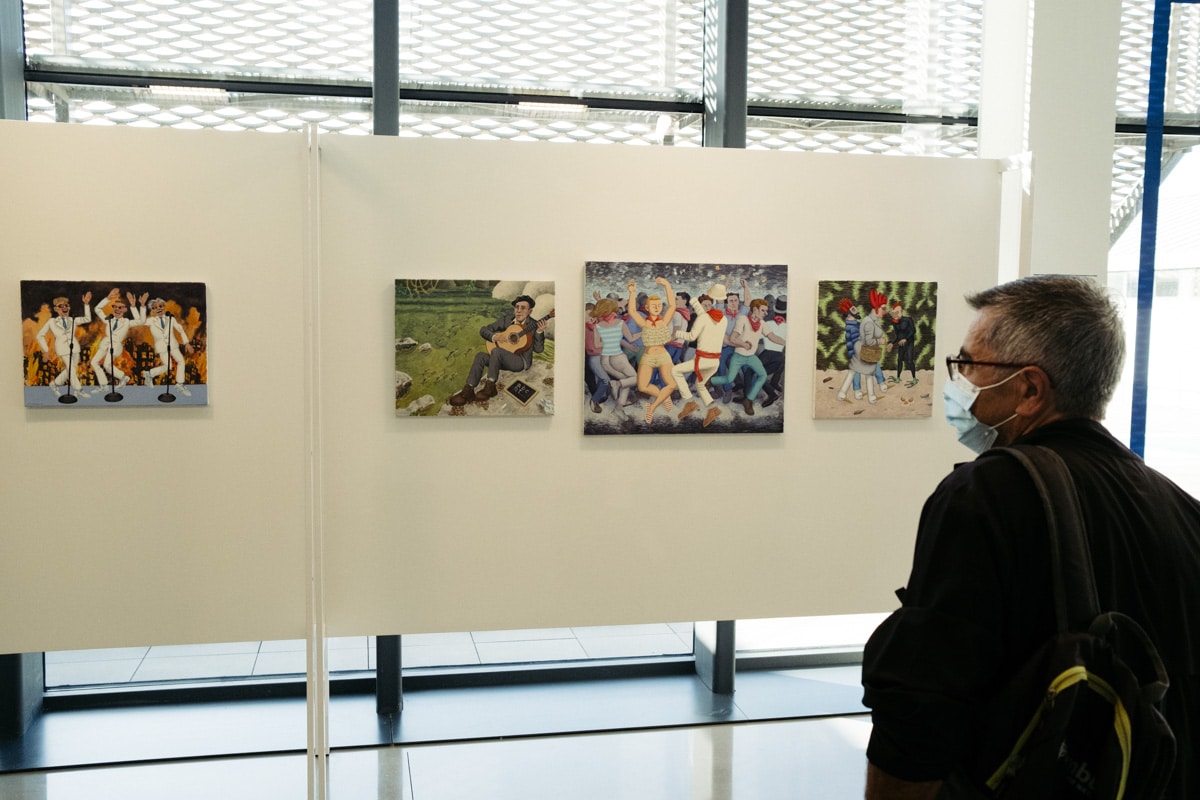 DSCF6444 Simonides invita a leer entre líneas en su muestra en Kutxa Kultur