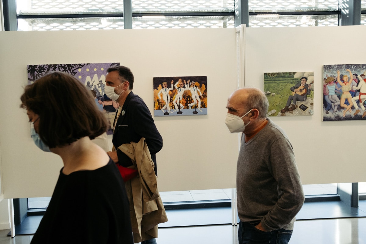 DSCF6449 Simonides invita a leer entre líneas en su muestra en Kutxa Kultur