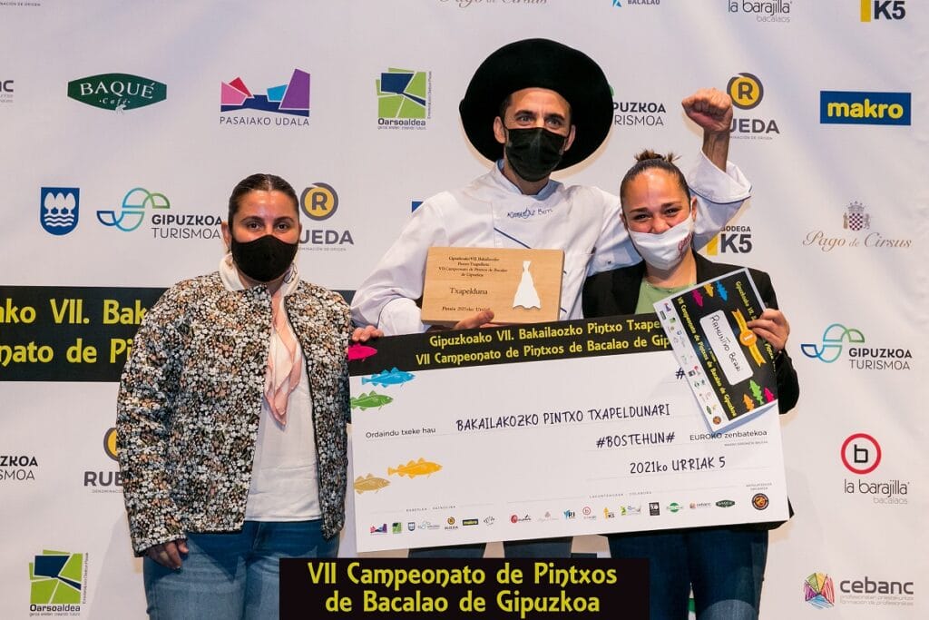 Ramuntxo Berri Campeoon Pintxos Bacalao 2021 El Bar Ramuntxo Berri gana el Campeonato de Pintxos de Bacalao de Gipuzkoa
