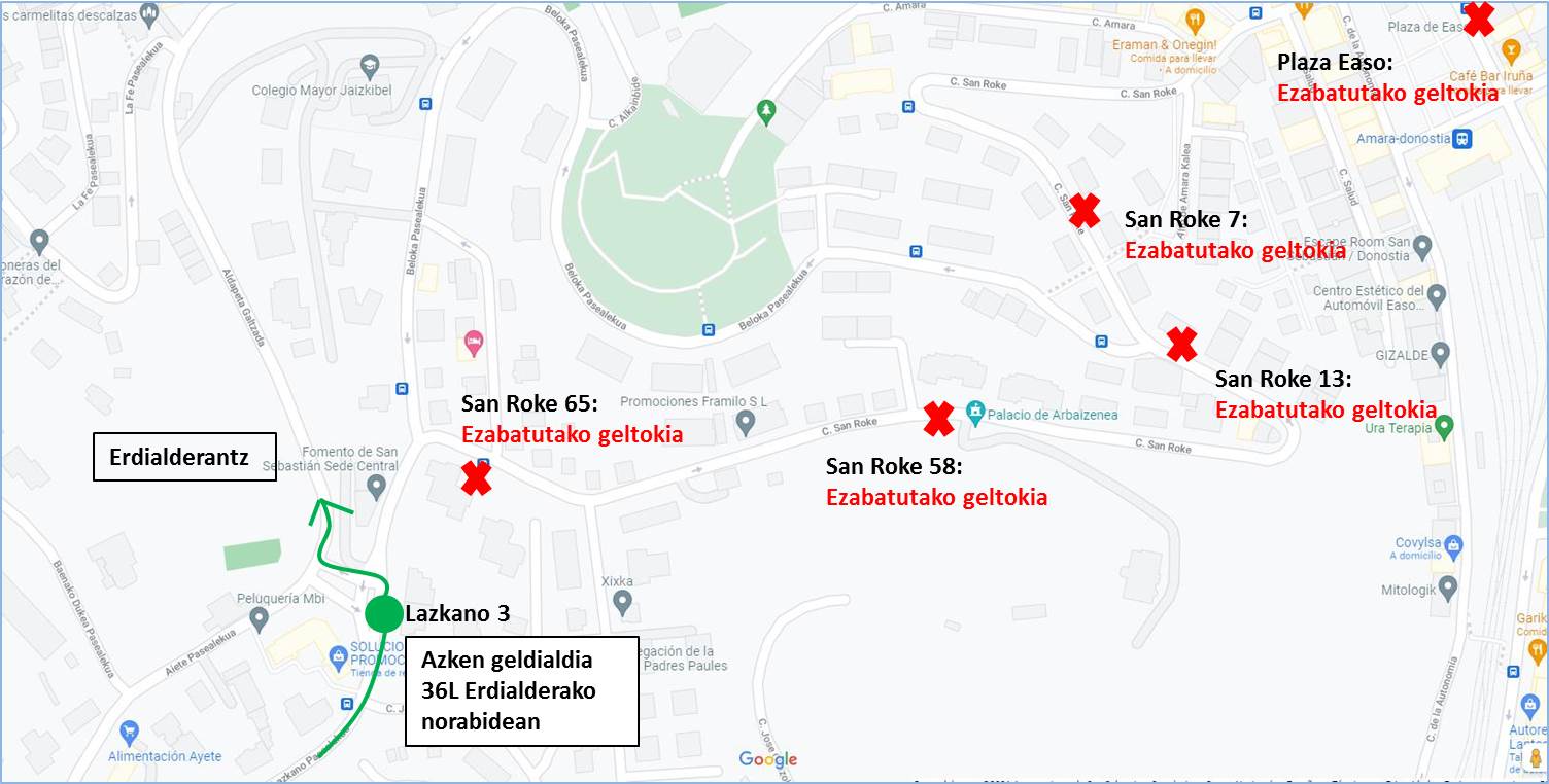 San Roque mapa La calle San Roque cierra al tráfico desde hoy