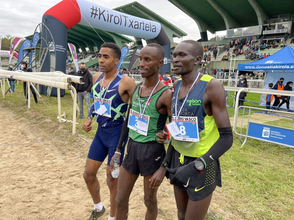 CROSS Lasarte masculino El burundés Kwizera y la etíope Fikabu, ganadores del cross de San Sebastián