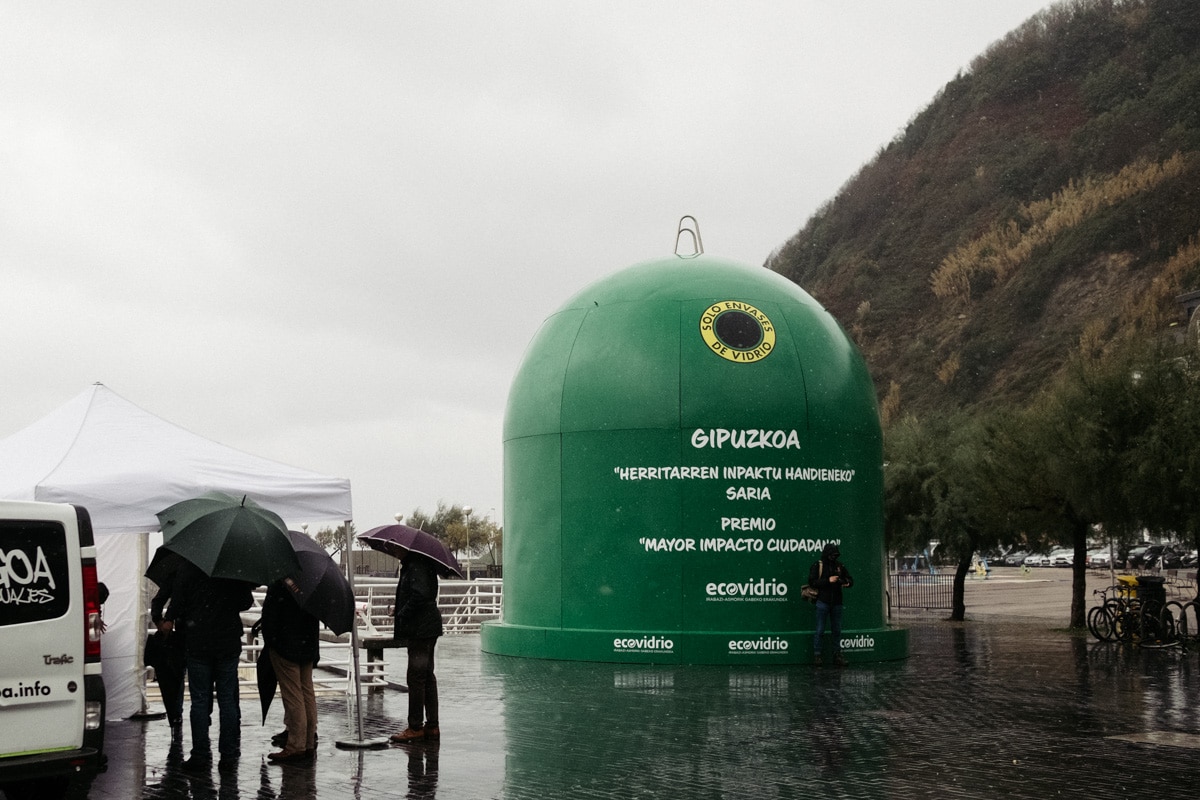 DSCF7020 Gipuzkoa recibe "el contenedor de reciclaje más grande del mundo"